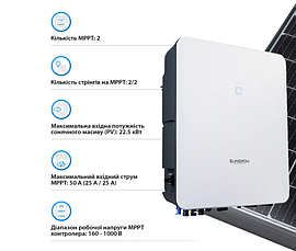 Мережевий інвертор SUNGROW SG15RT_V115 15KW 2 MPPT 220/380V 3 фази, фото 5