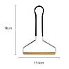 Щітка для чищення одягу з ручкою 18х11,5см / Скребок для килимів / Щітка бритва / Скребок від шерсті, фото 9