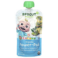 Sprout Organics, Cocomelon, органічний Power-Pak, від 12 місяців і старше, суперсуміш із ківі, бананом і