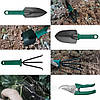 Набір садових інструментів 10шт у валізі / Садовий інструмент / Інструменти для саду / Садовий інвентар, фото 6