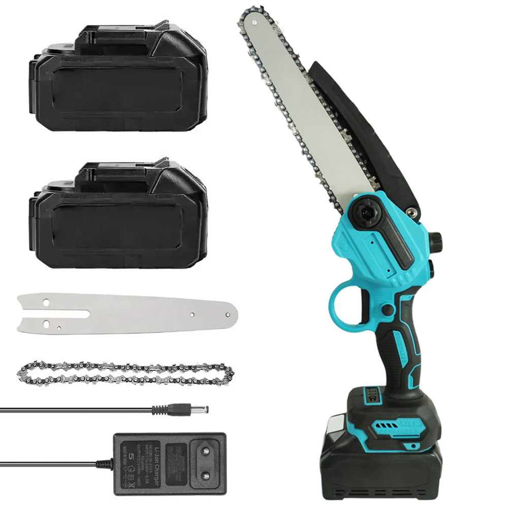Акумуляторна ланцюгова пила 8" з масляним баком + 2АКБ 24V / Міні пила для саду / Електропила на акумуляторі, фото 1