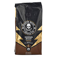 Death Wish Coffee, мелений, середнє обсмажування, 454 г (16 унцій)