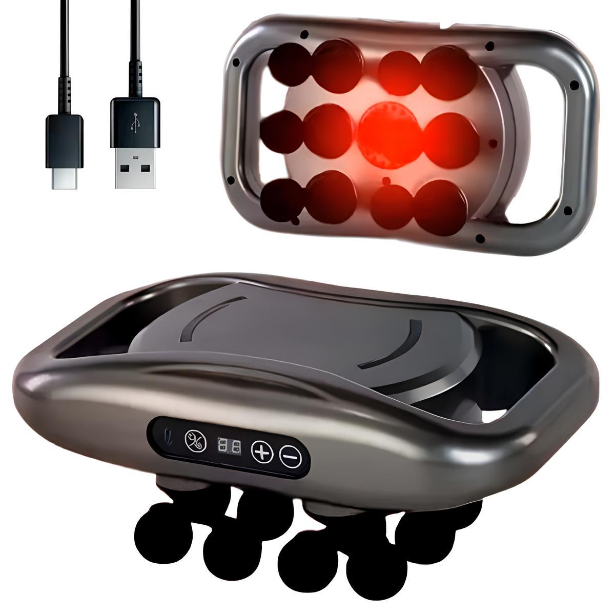 Масажер для тіла (9 режимів), від USB, RT-608 / Масажер для спини / Вібромасажер / Електромасажер, фото 1