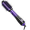 Фен-щітка для волосся 8в1, 1000Вт, 4 режими, Фіолетовий / Стайлер для укладання волосся / Фен розчіска з іонізацією, фото 3