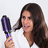 Фен-щітка для волосся 8в1, 1000Вт, 4 режими, Фіолетовий / Стайлер для укладання волосся / Фен розчіска з іонізацією, фото 4