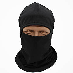Літня балаклава Coolmax, Чорна / Балаклава під шолом / Тактичний підшоломник / Шапка балаклава тонка