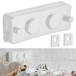 Настінна сушарка для білизни з витяжними мотузками 2шт, 5м / Висувна мотузка для сушки одягу