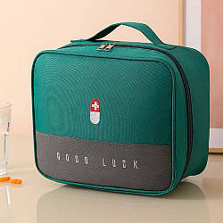 Дорожня аптечка органайзер (25×20×13см) / Сумка для ліків / Органайзер для ліків