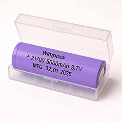 Акумулятор високострумовий Li-ion 21700-5000mAh, WX-1449, 1шт / Акумулятор літій-іонний