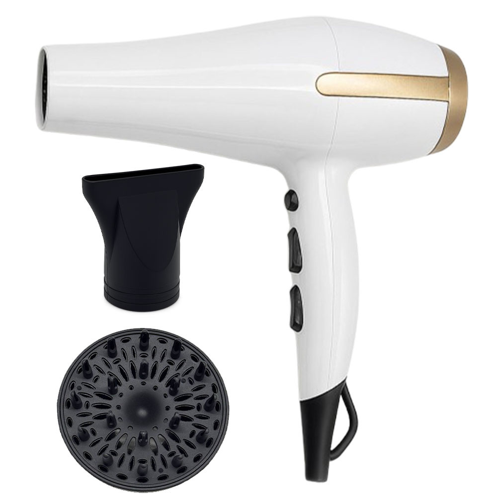 Фен для волосся, 2 насадки, 3000Вт, Crownberg CB-2305 / Фен з дифузором / Фен з насадками / Фен для сушіння волосся, фото 1