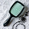 Гребінець для волосся з отворами, Super Brush / Продувний гребінець для укладання / Масажна щітка для волосся, фото 4