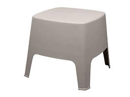 Столик-табурет приставний Milane пластик сіро-бежевий 48,5*48,5*42 см (Time EcoTM)