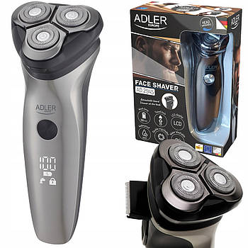 Електробритва Adler AD 2945 — з триммером, водостійкість IPX7, дисплей