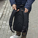 Міський спортивний рюкзак STAR Black чорний тканинний для повсякденного молодіжний якісний, фото 7