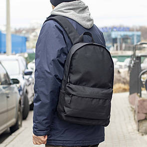 Міський спортивний рюкзак STAR Black чорний тканинний для повсякденного молодіжний якісний