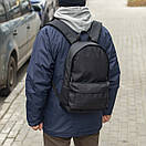 Міський спортивний рюкзак STAR Black чорний тканинний для повсякденного молодіжний якісний, фото 2