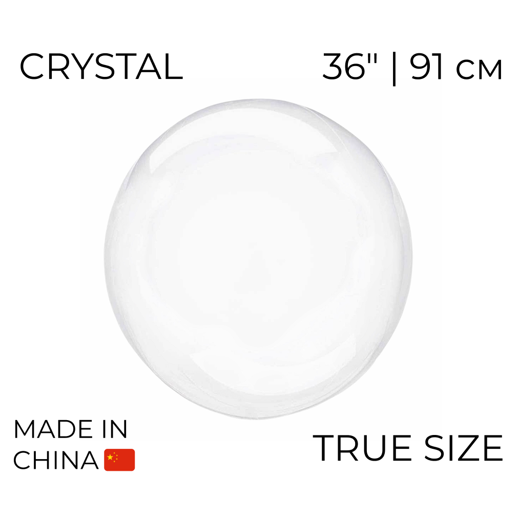 Куля Bubbles True size 36" | 91 см КИТАЙ-КТ Прозора