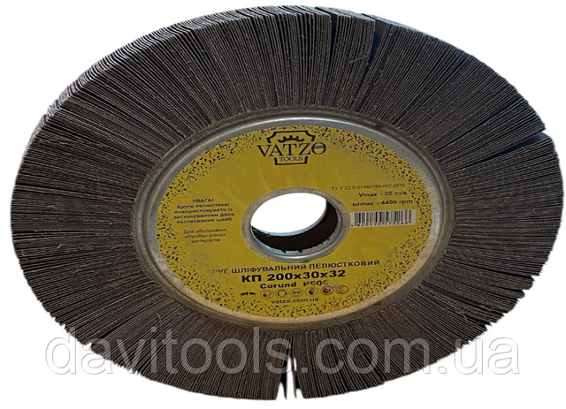 Круг шлифовальный лепестковый  D125 d32 B30 P40 КШЛ VATZO