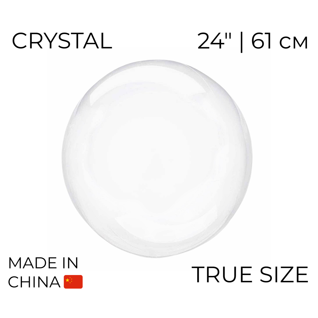 Куля Bubbles True size 24" | 61 см КИТАЙ-КТ Прозора