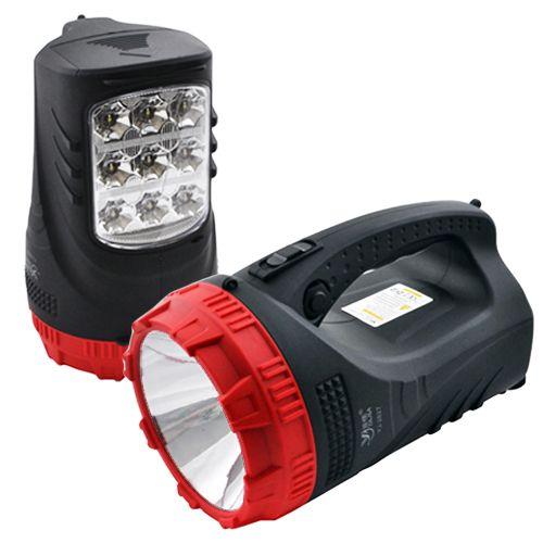 Акумуляторний світлодіодний ручний ліхтар-прожектор 5W + 25 SMD Yajia YJ-2829TP Op