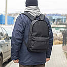 Міський спортивний рюкзак STAR Black чорний тканинний для повсякденного молодіжний якісний, фото 10