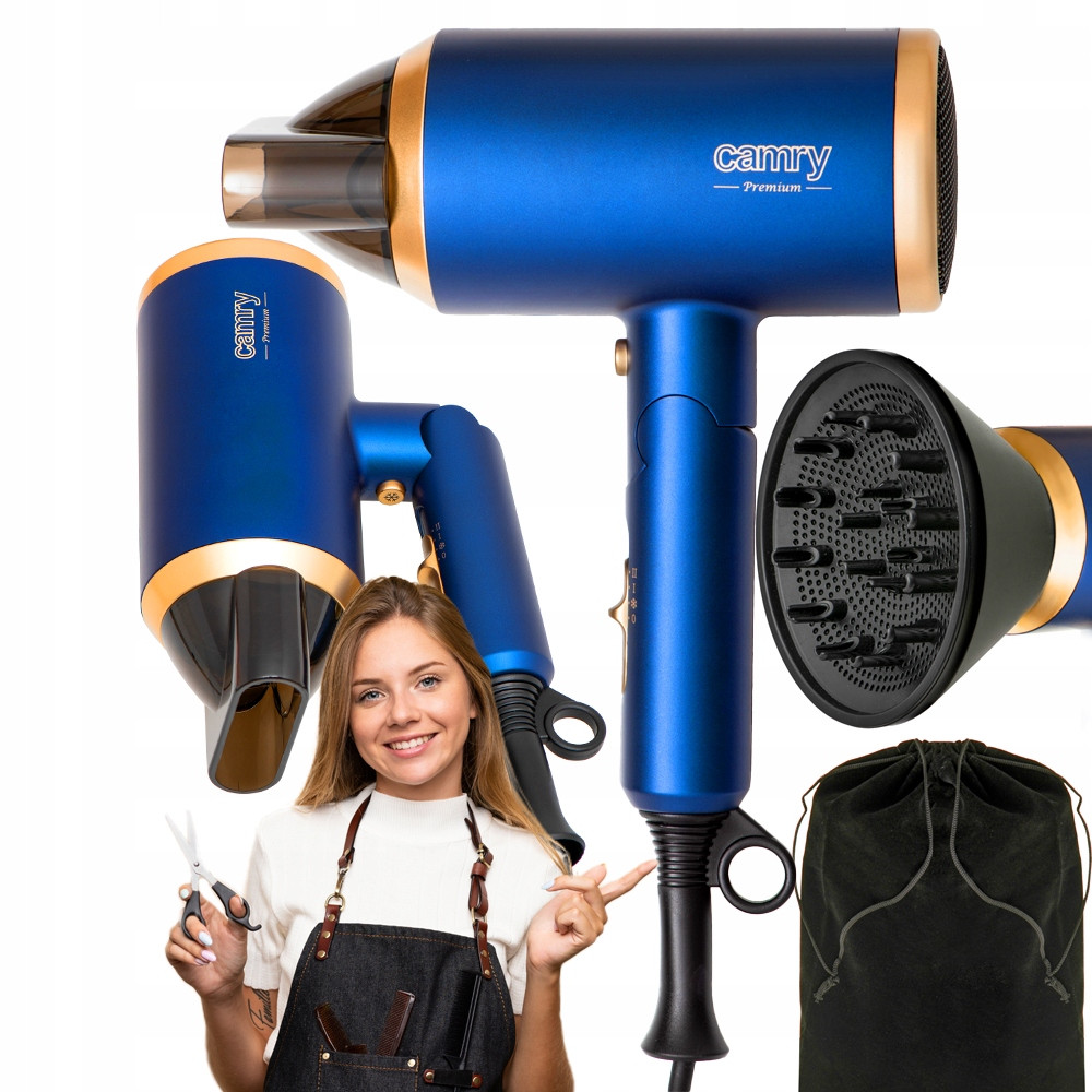 Фен Camry CR 2268 – 1800 Вт, іонізація, складана ручка, фото 1