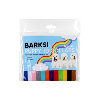 Комплект Нашийників для Цуценят Barksi 12 штук Різнокольорові