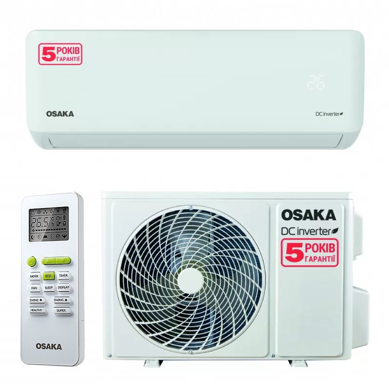 Кондиціонер Osaka STV-09HH (Інвертор, до 25м2, R410)