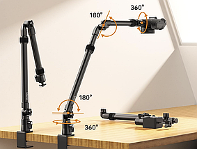 Настільний тримач для камери смартфона Ulanzi ZJ02 C-clip Folding Bracket 98 см, фото 6