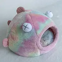 Ліжко для домашніх тварин, м'який будиночок у формі риби, плюшеві ліжка для кішок і собак "Kg"