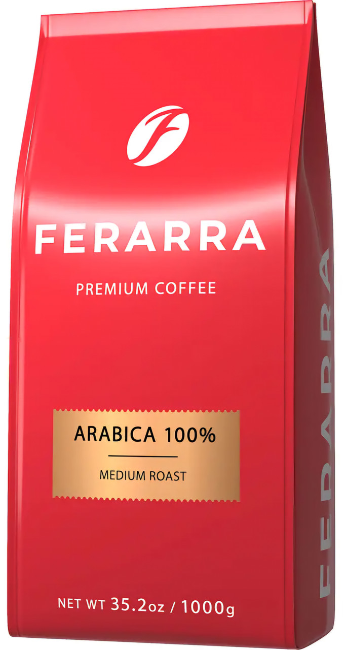 ОРИГІНАЛ! Кава в зернах Ferarra ARABICA 1000г (Ferarra Caffe 100% Arabica, Ferrara Arabica, Ферара Арабіка)