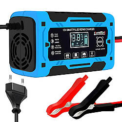 Зарядний пристрій для акумулятора 12V, 6A / Зарядка для акумуляторів / Інтелектуальне зарядне для АКБ
