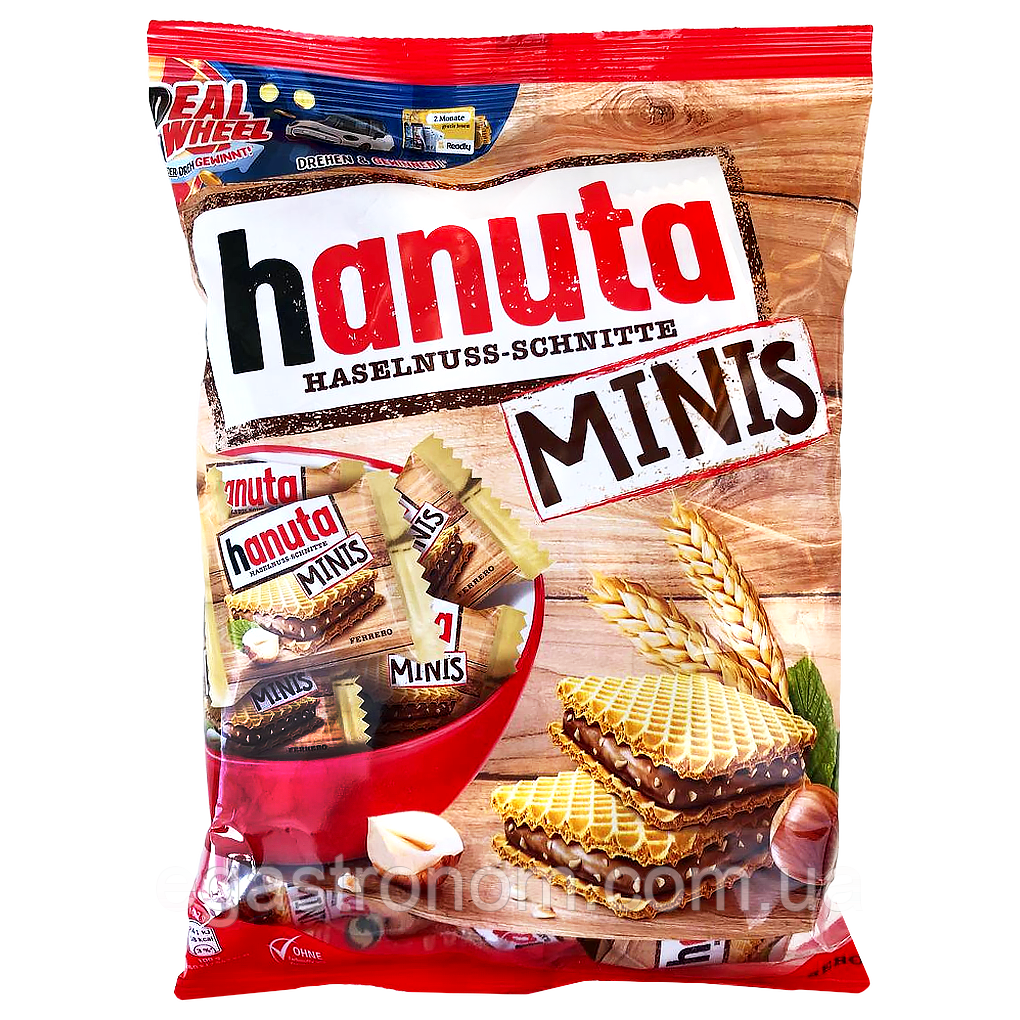 Вафлі фундук мініс Ханута Hanuta minis (19*10,52g) 200g 12шт/ящ (Код: 00-00017498)