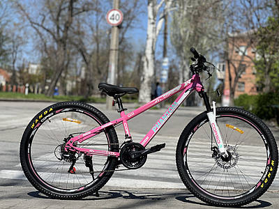 Велосипед гірський спортивний 26" CORSO Phantom PH-26932 рожевий на зріст 130-145 cм