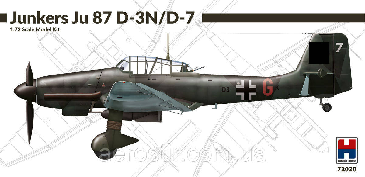 Junkers Ju-87 D-3N/D-7 1/72 Hobby 2000 72020