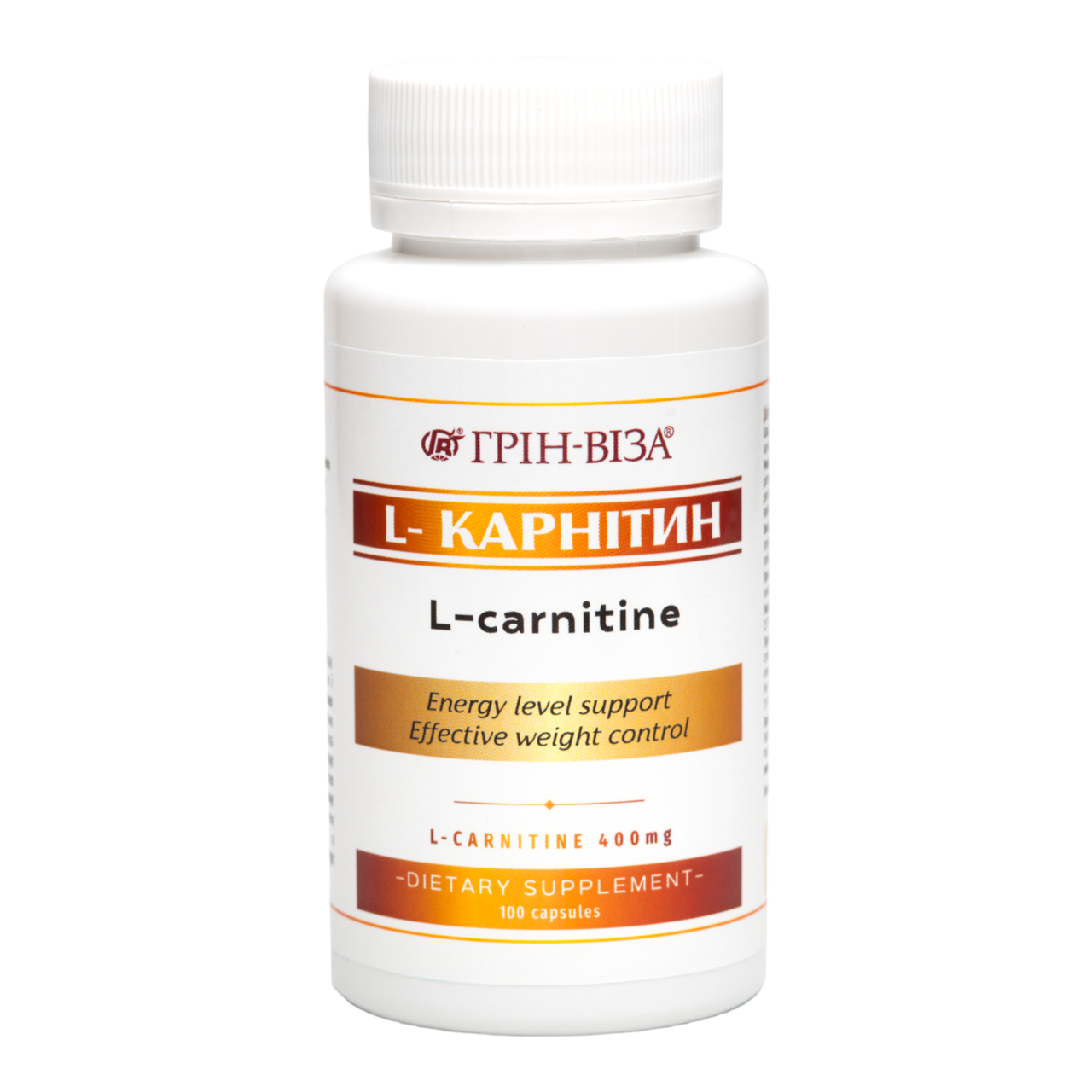L-Карнітин / ТМ Грін-Віза / 100 капсул, фото 1
