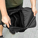 Міський рюкзак сумка URBAN чорний тканинний з ручками на 13 літрів Практичний Повсякденний ранець, фото 10