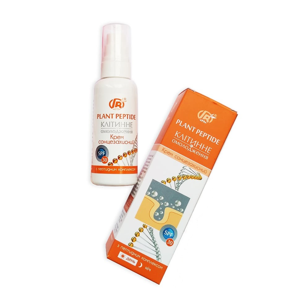 Крем для обличчя сонцезахисний "Клітинне омолодження" SPF 30 / ТМ Грін-Віза / 50 мл, фото 1