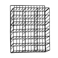 Полиця-органайзер для зберігання білизни 30*5*35см Stenson TD01350 (black)