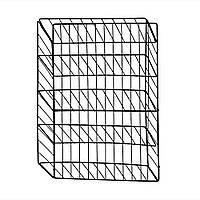 Полиця-органайзер для зберігання білизни 30*8.5*41см Stenson TD01349 (black)