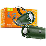 Портативна бездротова акустика HOCO HC5 Cool Enjoy sports BT speaker 30W темно-зелена, фото 3