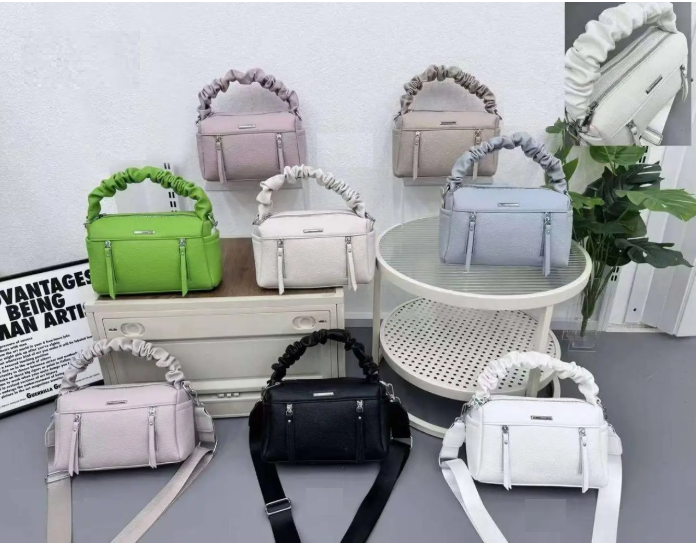 Сумка жіноча крос-боді на блискавці з довгим ремінцем зі штучної шкіри у різних кольорах Fedya, фото 1