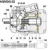 Гідравлічний насос R902469934 Bosch Rexroth AL A10VO45EK1DS/53L-VWC62N00P -S1038, фото 2