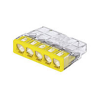 WAGO 2273-245 (5 дротів х до 2,5 мм2) + паста "Alu-Plus" клема сполучна, клемник, ваго, самозатискна