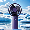 Акумуляторний портативний міні-вентилятор Mini Fan A10-10 синій, фото 4