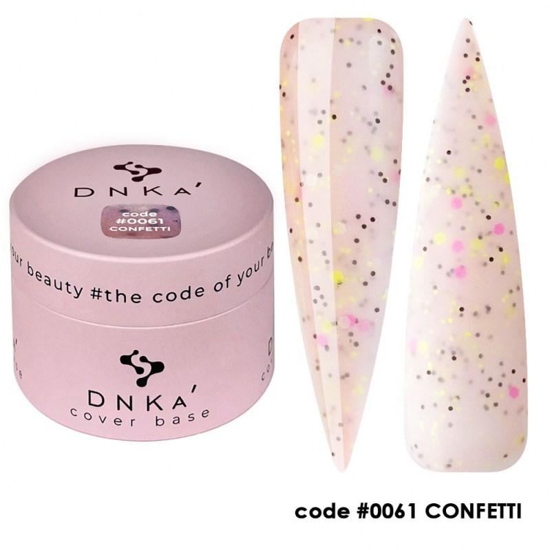 Камуфлююча база Dnka Cover Base #0061 Confetti, 30 мл