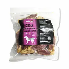 Ласощі для собак AnimAll Snack кролячі вуха з м'ясом качки, 500 г