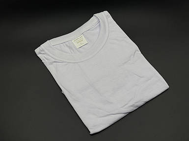 Однотонная белая футболка Размер XXL