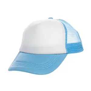 Кепка тракер для сублімації блакитна.