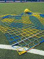 Комплект сіток D 3.5мм комірка 12см для міні-футболу, гандболу, футзалу (2 шт.) "Sport Ukraine 1.1" Жовто-синій